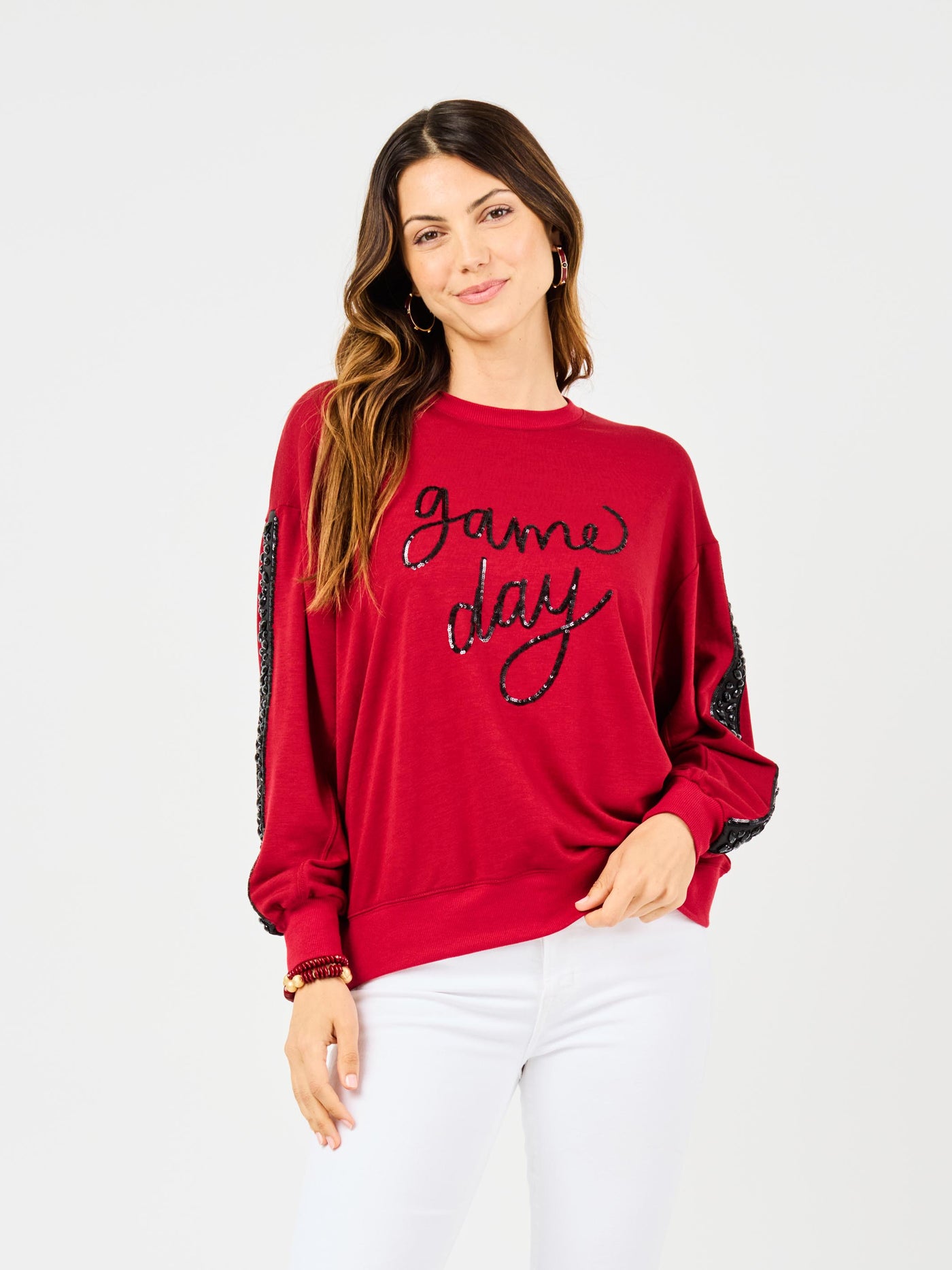Sarah Sweatshirt | Gameday Garnet + Black