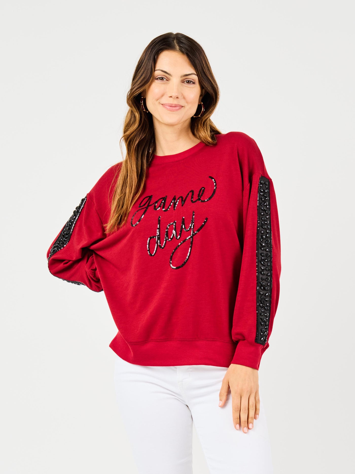 Sarah Sweatshirt | Gameday Garnet + Black
