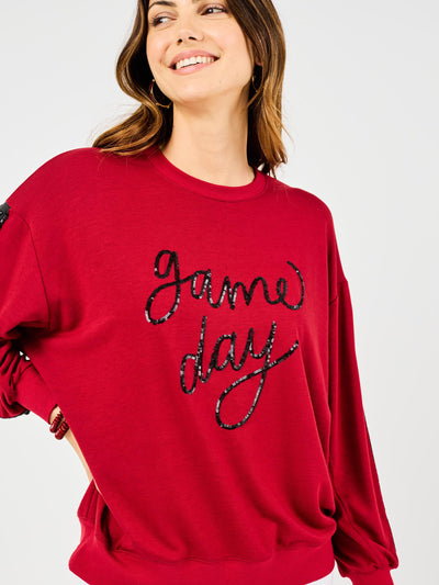 Sarah Sweatshirt | Gameday Garnet + Black