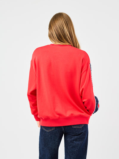 Sarah Sweatshirt | Gameday Red + Blue