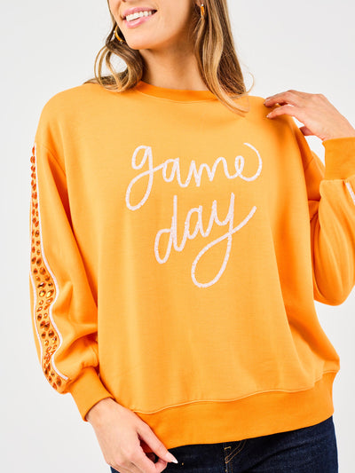 Sarah Sweatshirt | Gameday Orange + White