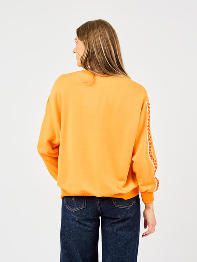 Sarah Sweatshirt | Gameday Orange + White