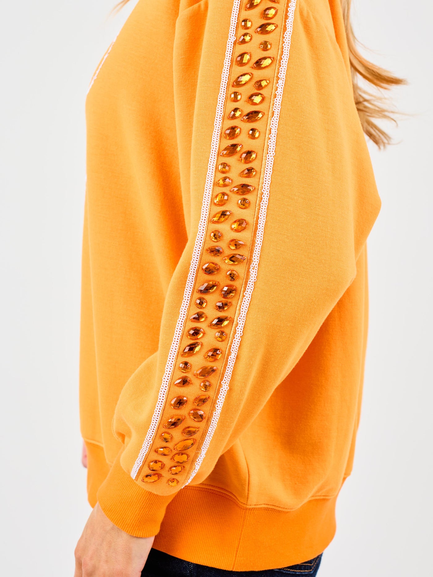 Sarah Sweatshirt | Gameday Orange + White