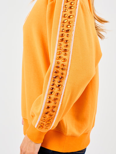 Sarah Sweatshirt | Gameday Orange + White