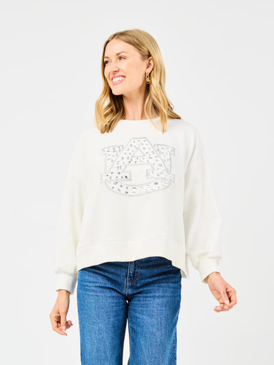 Millie Sweatshirt | Auburn Rhinestones