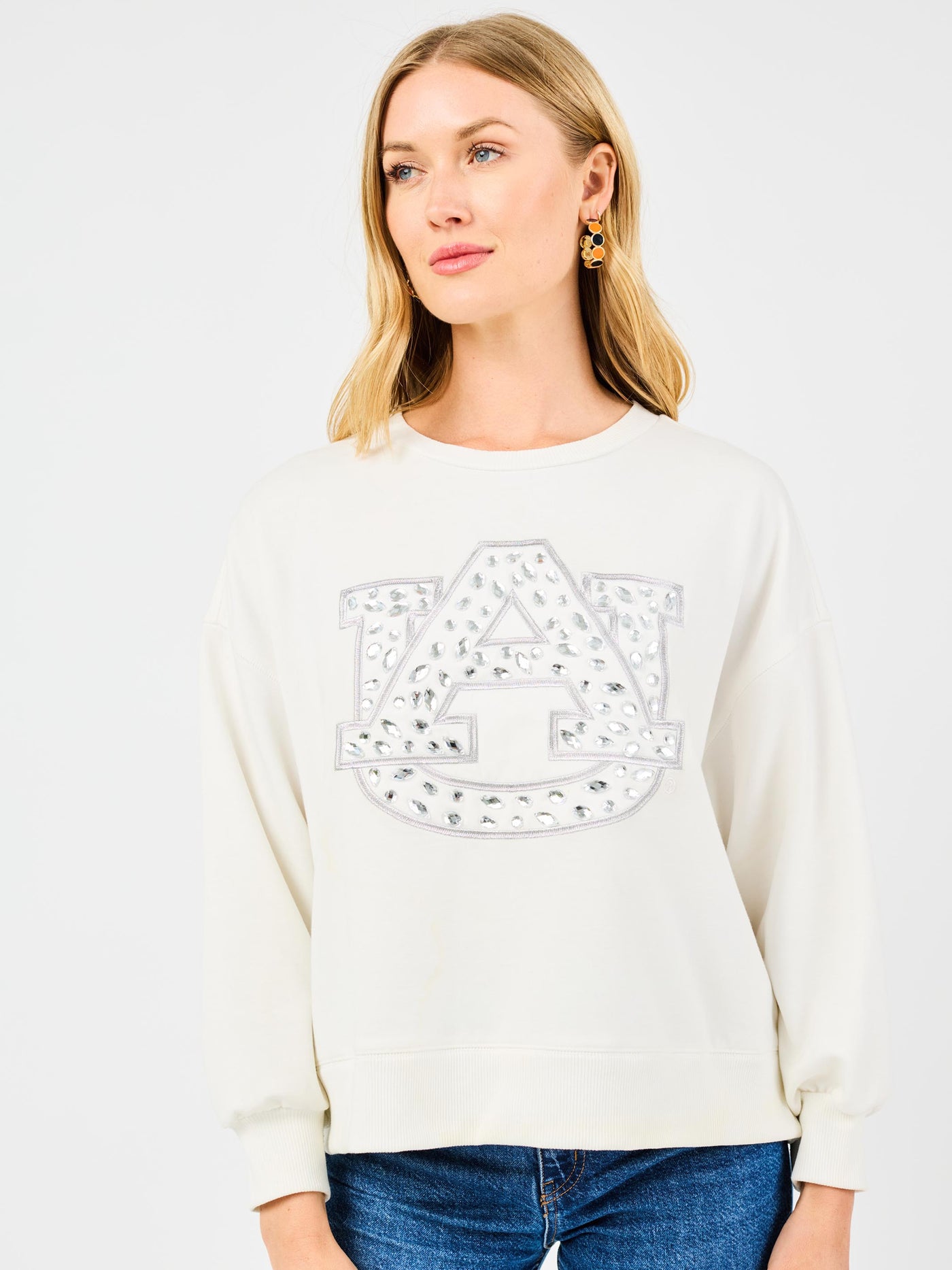 Millie Sweatshirt | Auburn Rhinestones