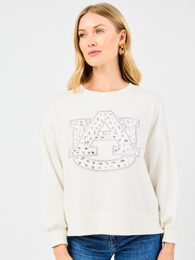 Millie Sweatshirt | Auburn Rhinestones