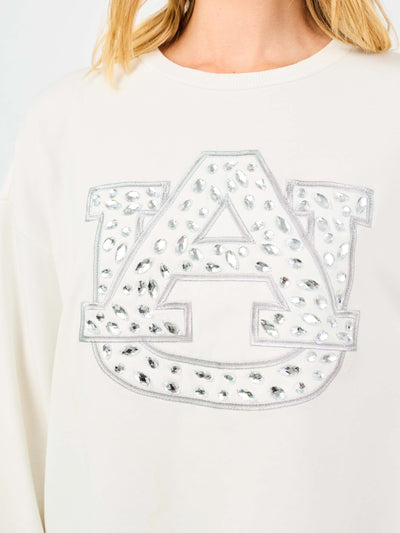 Millie Sweatshirt | Auburn Rhinestones