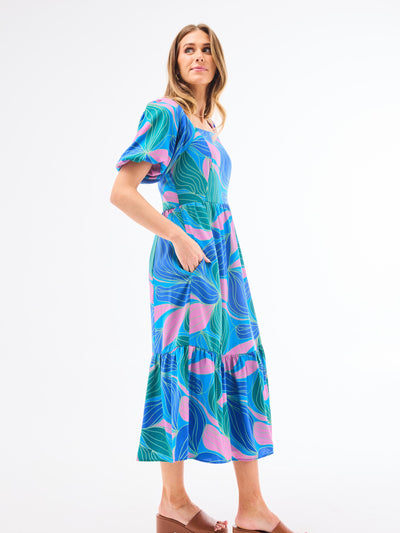 Alexi Dress | Glow Over Blue