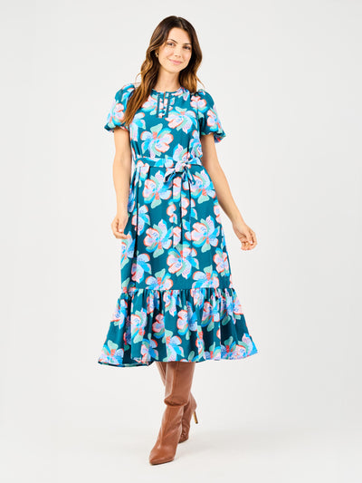 Camila Dress | Center Stage Green