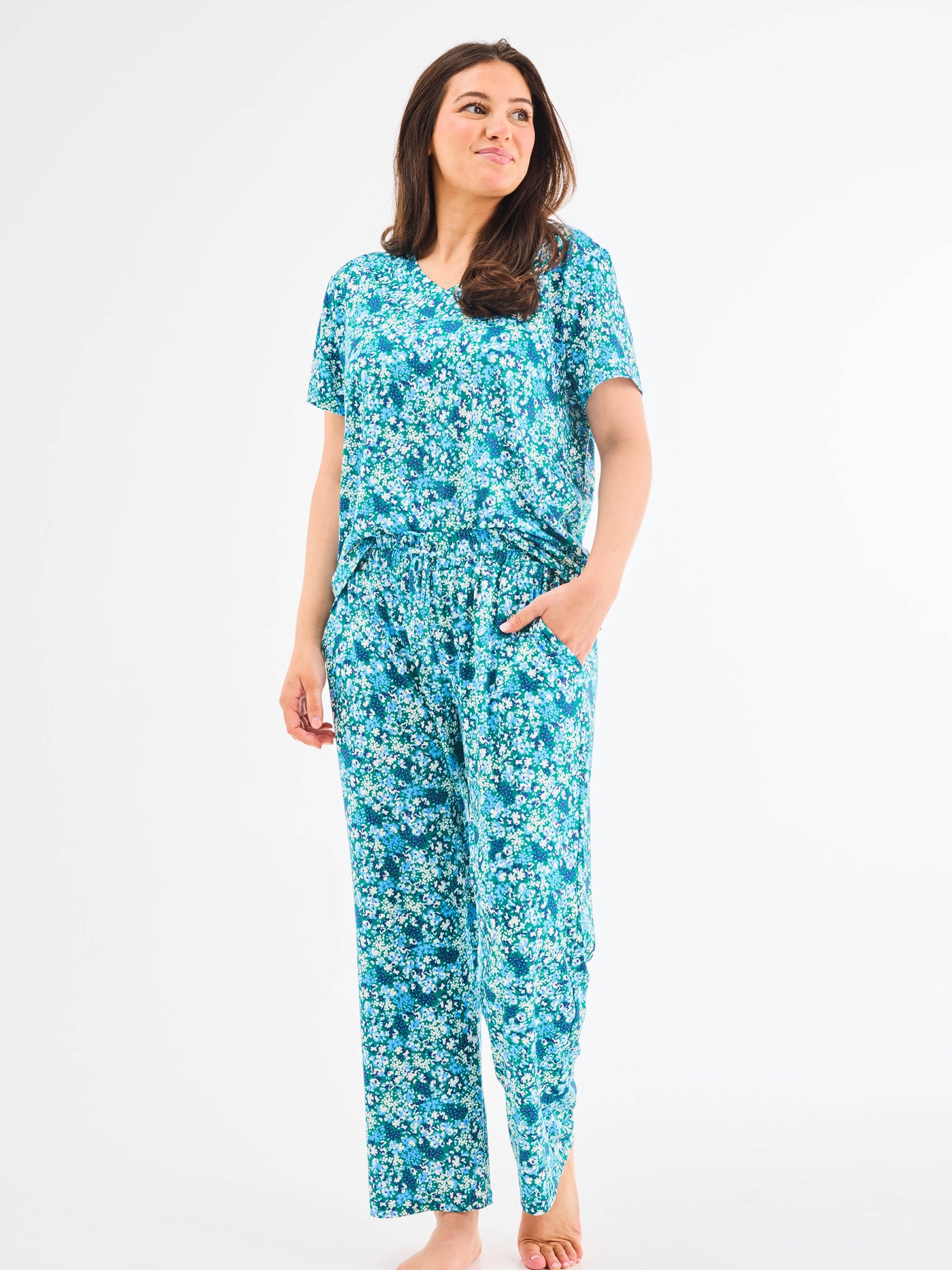 Women's Alli Pants Set | Day Dreaming Blue