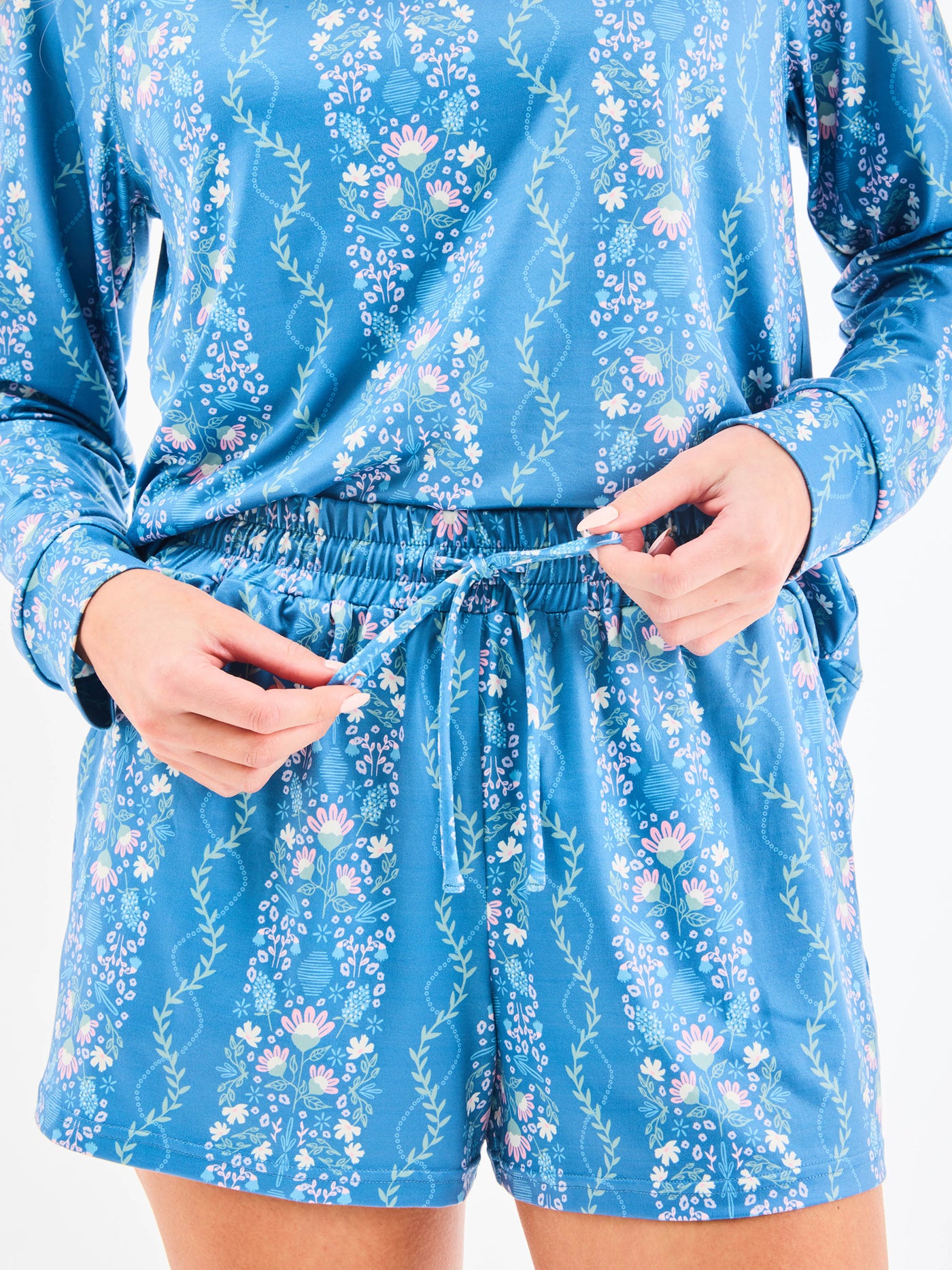 Women's Annie Shorts Set | Ivy Lane Blue