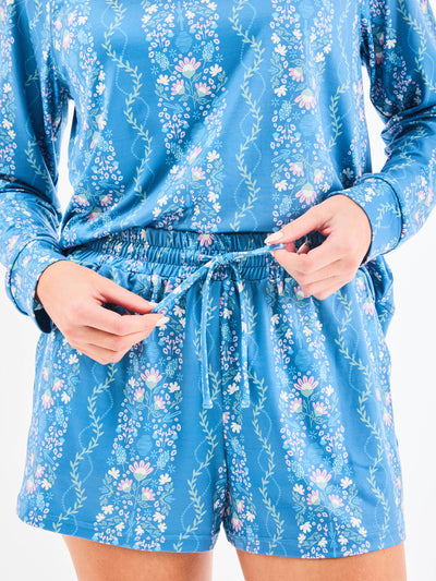Women's Annie Shorts Set | Ivy Lane Blue