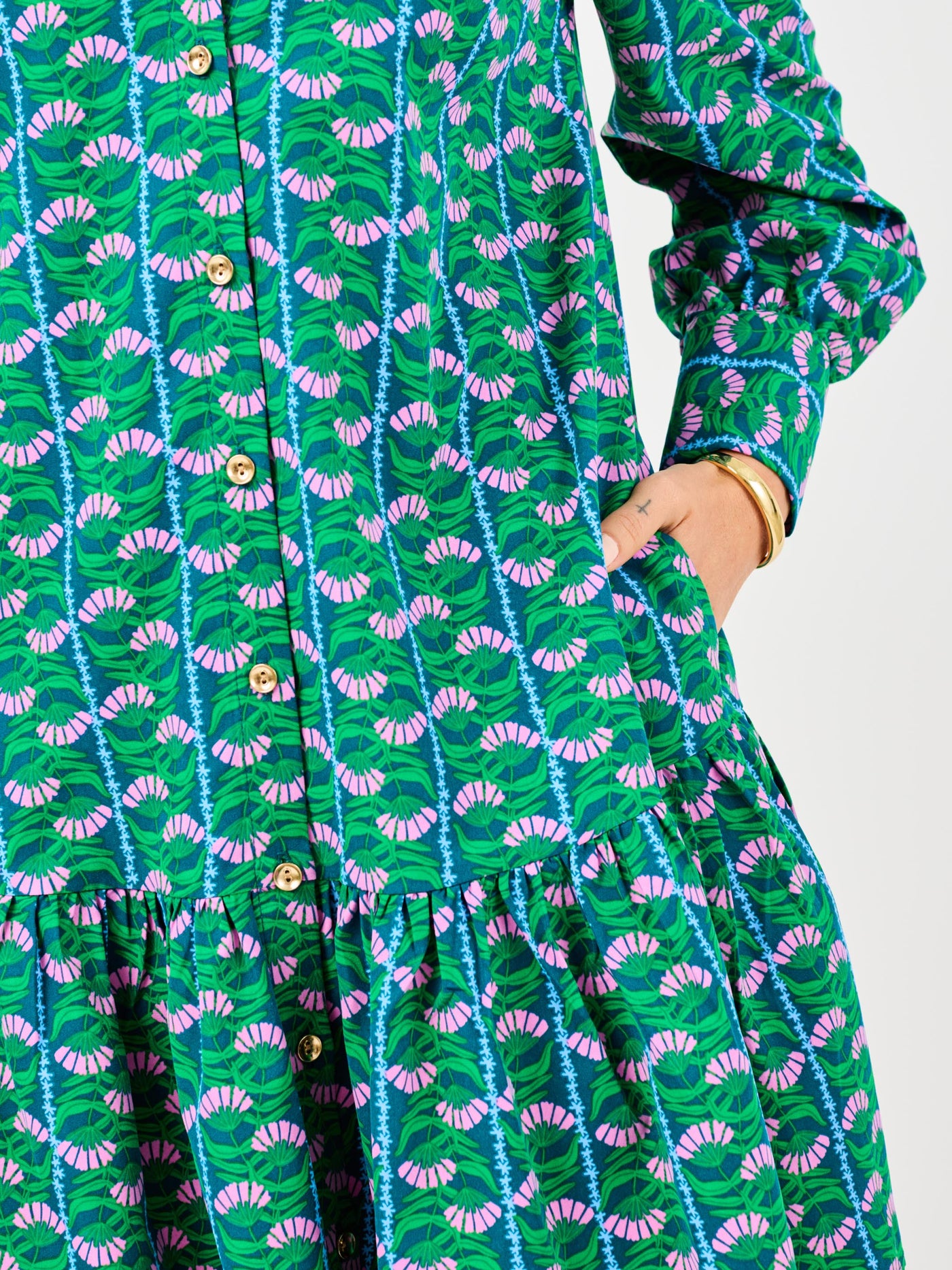 fiona green dress Fiona Dress | Honey Vines Green | S | Trendy Dresses For Women