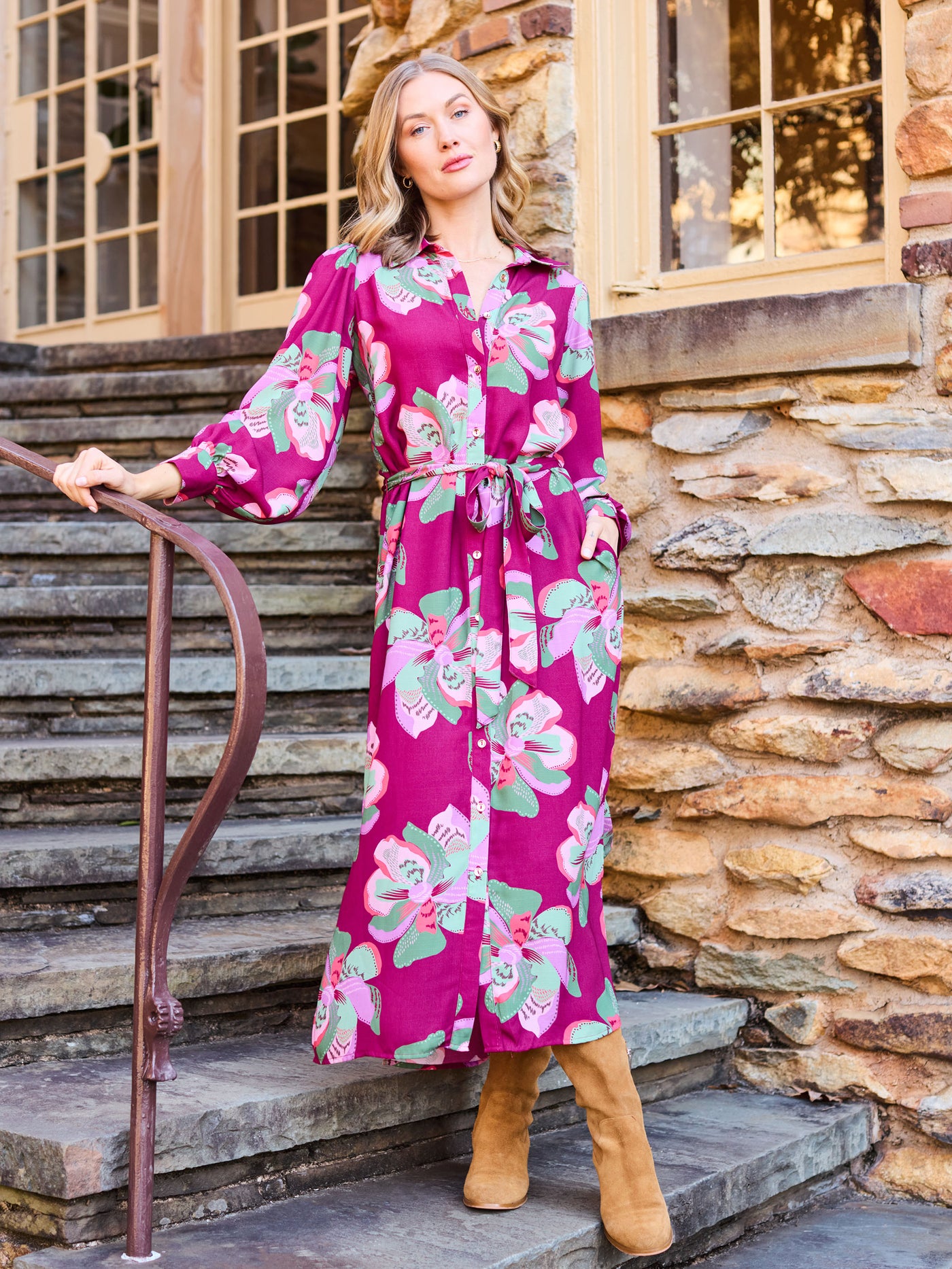 Ava Dress | Center Stage Plum