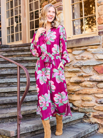 Ava Dress | Center Stage Plum