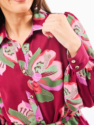 Ava Dress | Center Stage Plum