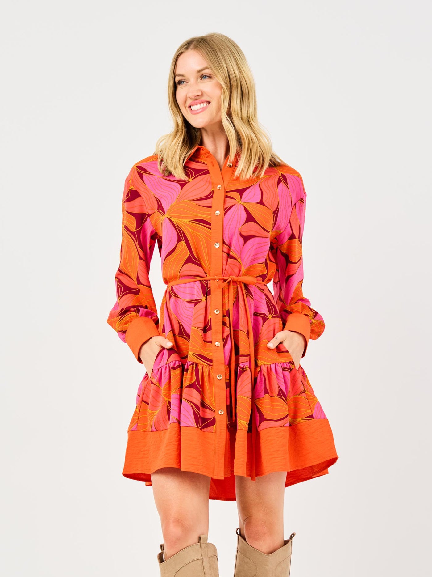 Maya Dress | Glow Over Fire