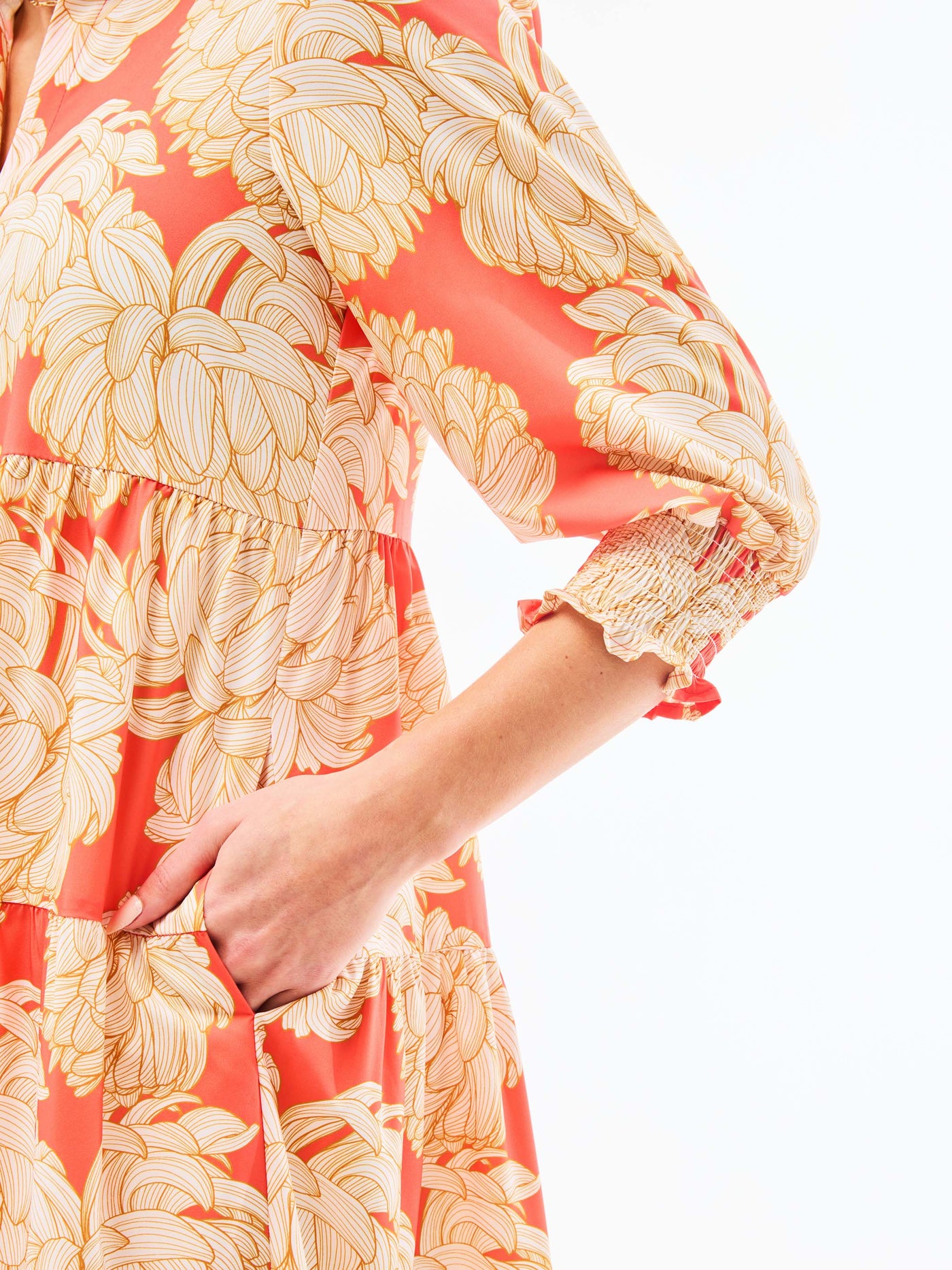 Eleanor Dress | Fall Floral Fire
