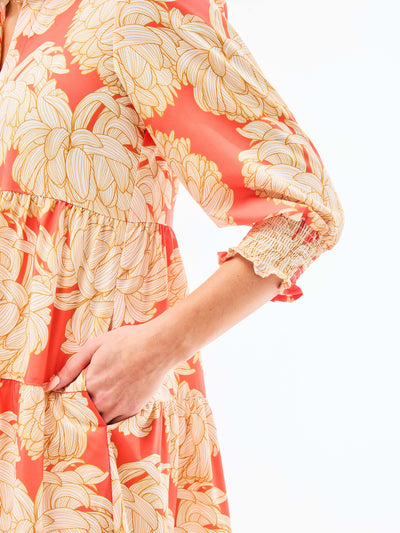 Eleanor Dress | Fall Floral Fire