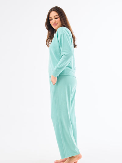 Sophie Wide Leg Pants Set | Lagoon