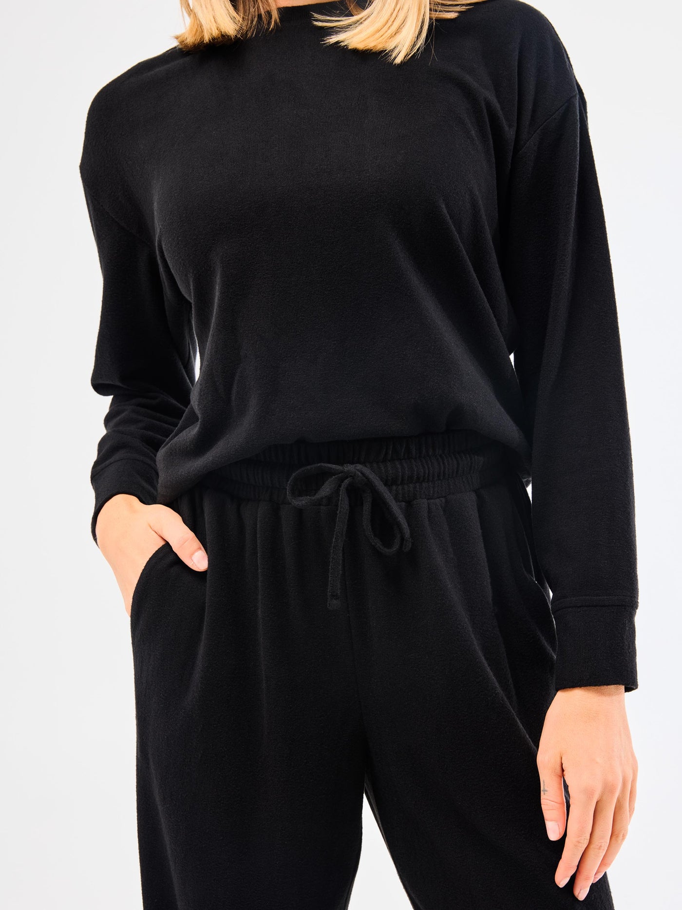 Sophie Wide Leg Pants Set | Black