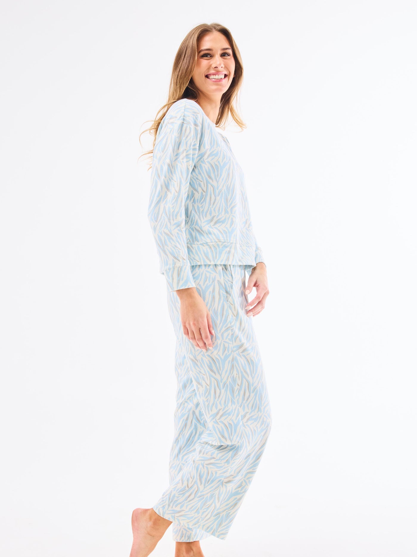 Sophie Wide Leg Pants Set | City Limits Blue