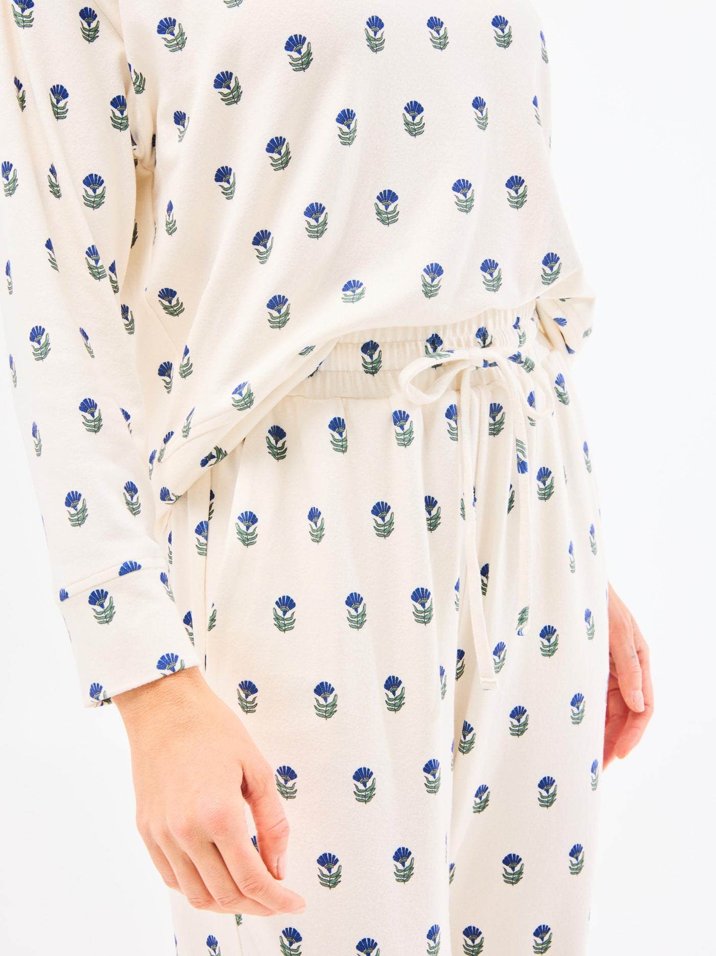 Sophie Jogger Pants Set | Floral Foulard Navy