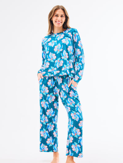 Women's Annie Pants Set | Center Stage Green