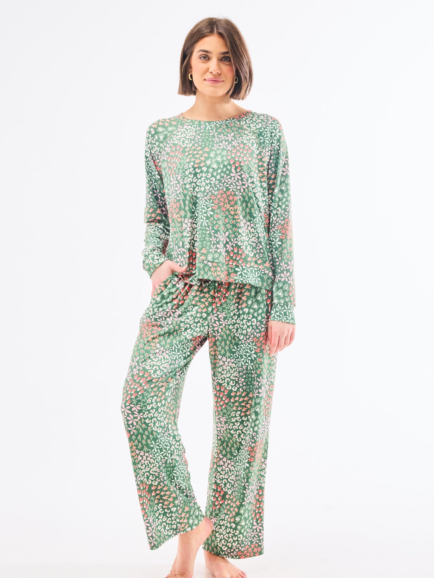 Women's Annie Pants Set | Open Meadows Green