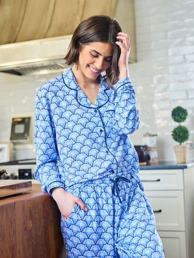 Women's Charlotte Pants Set | Second Glance Blue