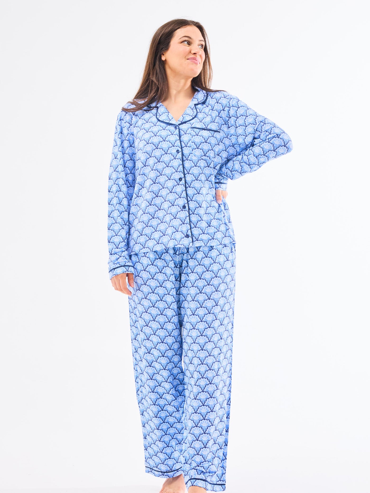 Women's Charlotte Pants Set | Second Glance Blue