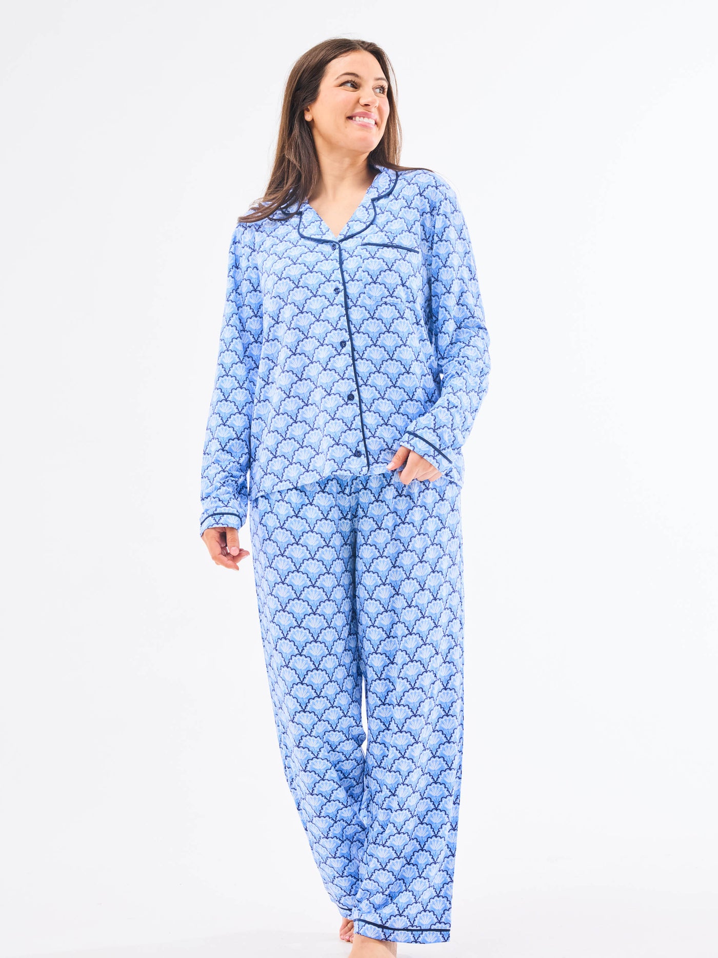 Women's Charlotte Pants Set | Second Glance Blue
