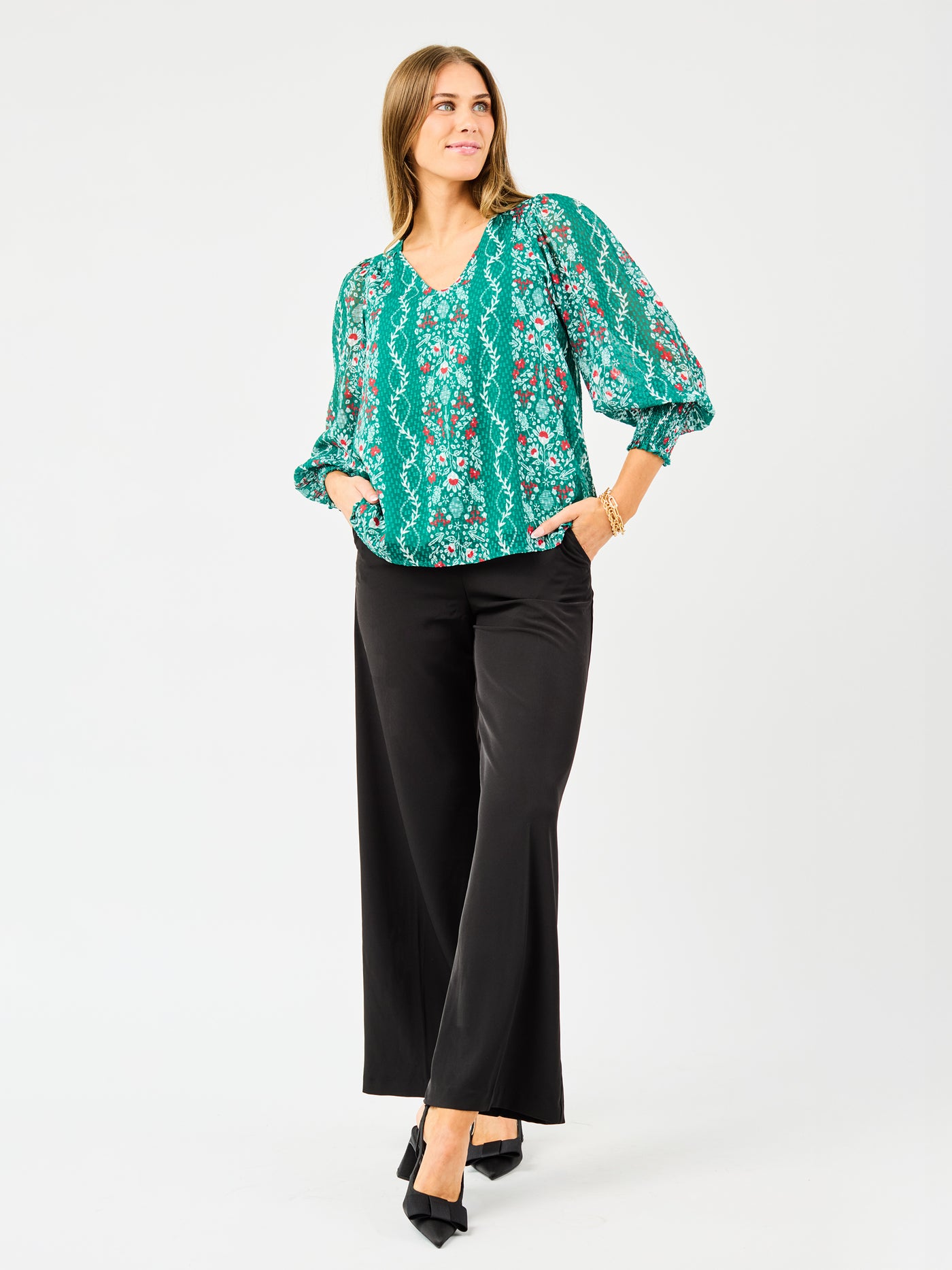 Anastasia Top | Ivy Lane Green