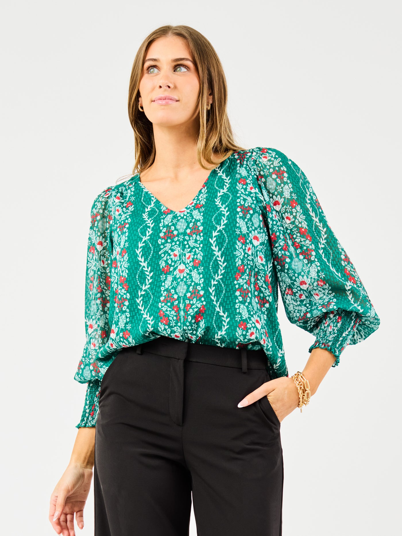 Anastasia Top | Ivy Lane Green