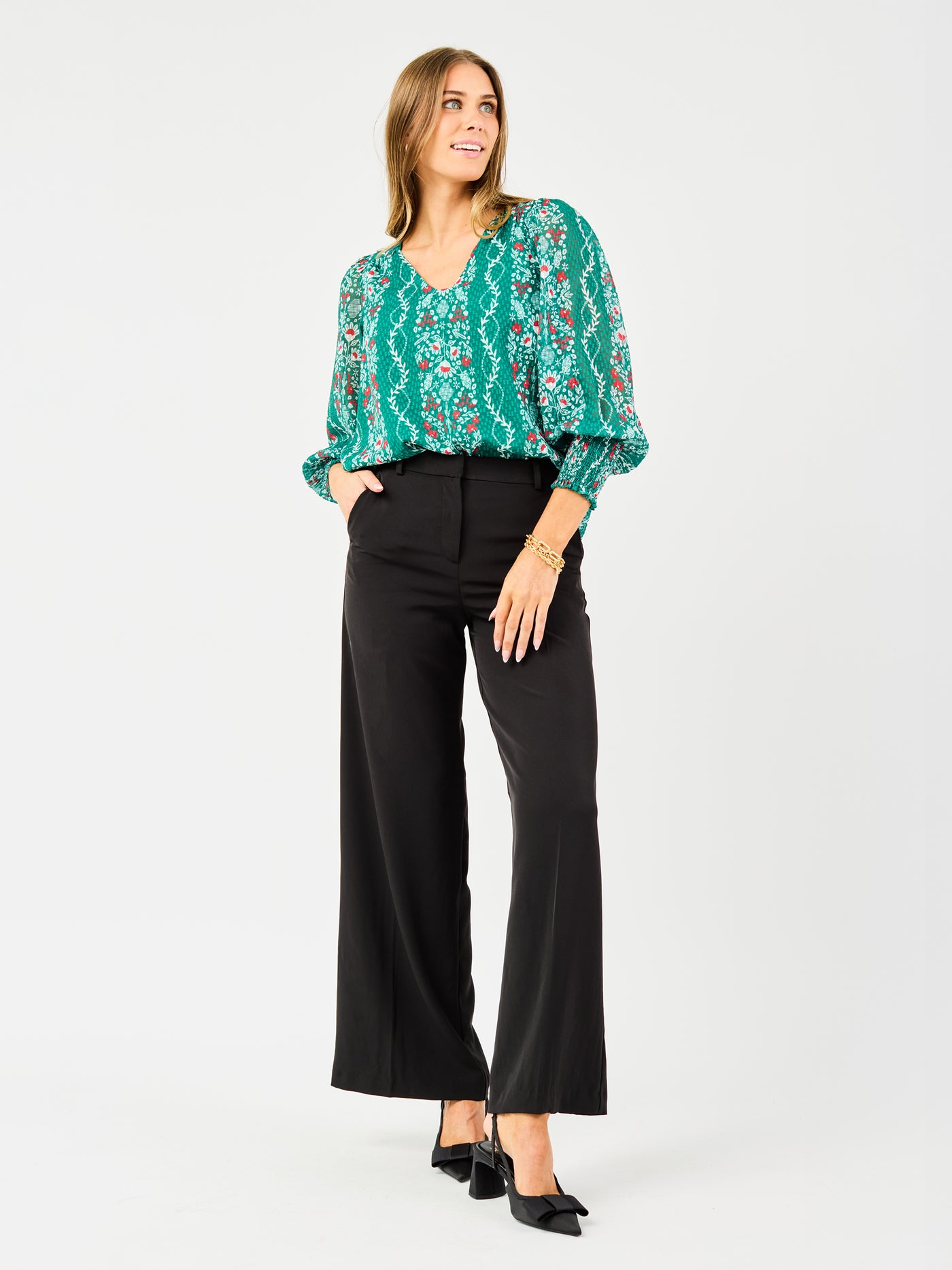 Anastasia Top | Ivy Lane Green