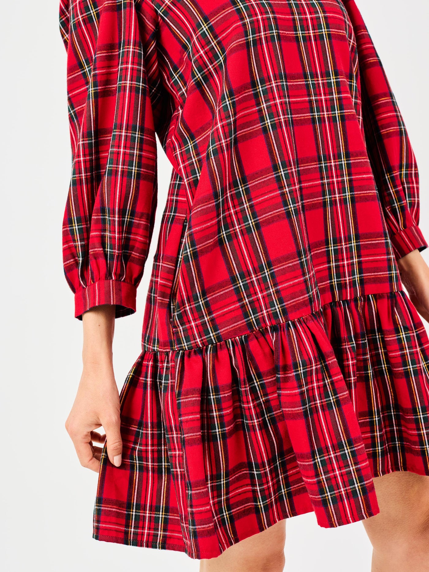 Naomi Dress | Red Plaid
