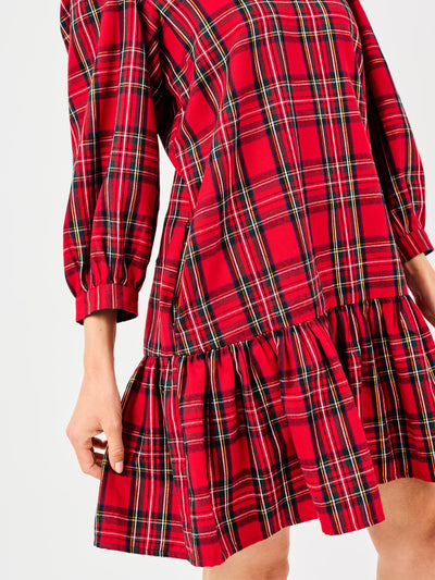 Naomi Dress | Red Plaid
