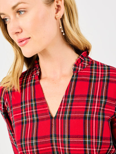 Naomi Dress | Red Plaid