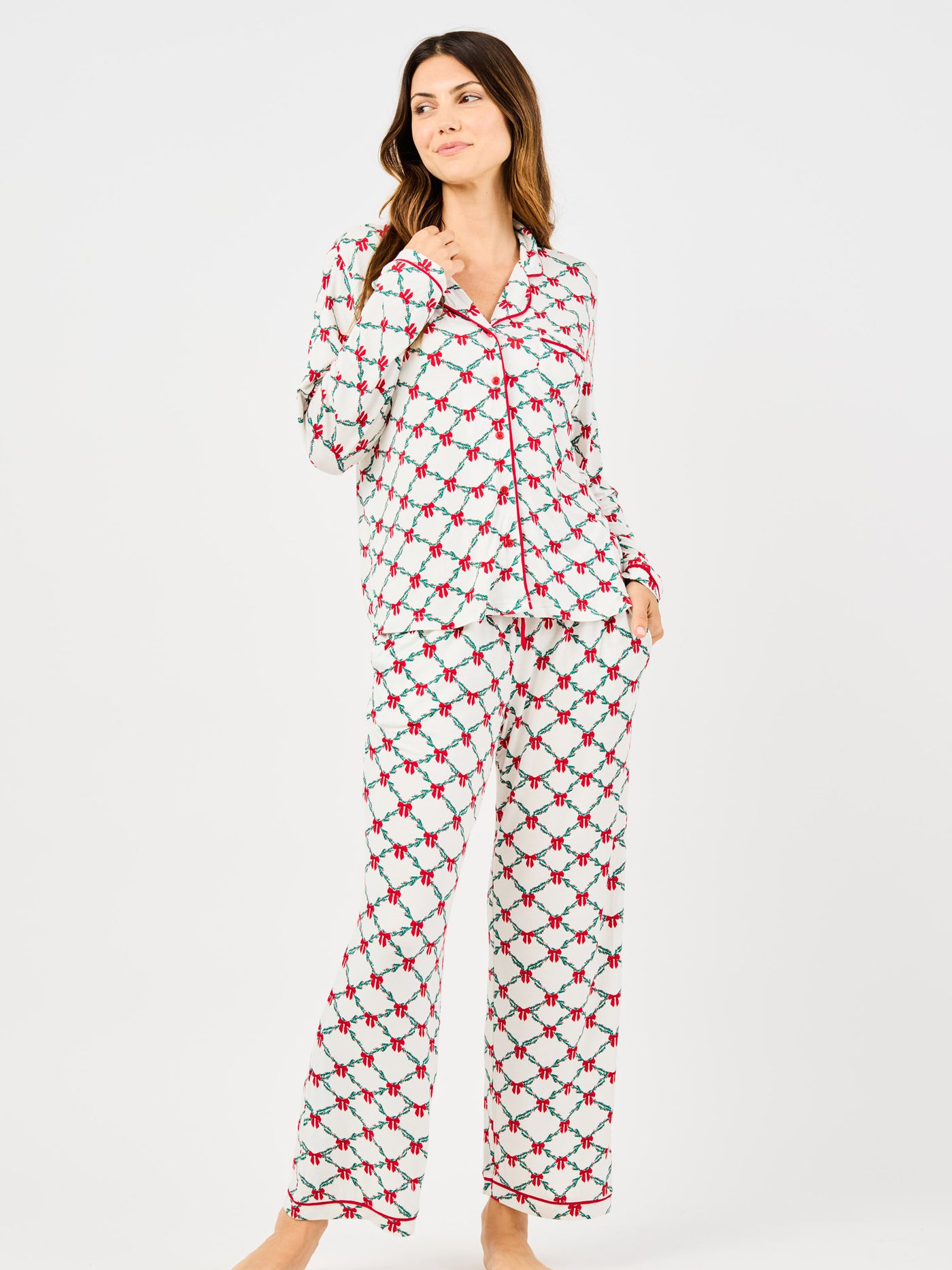 Women's Charlotte Pants Set | Holiday Trellis