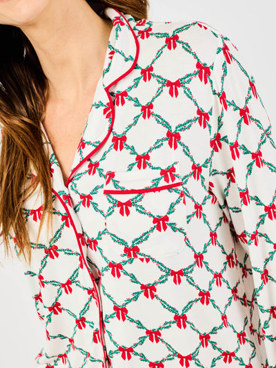 Women's Charlotte Pants Set | Holiday Trellis