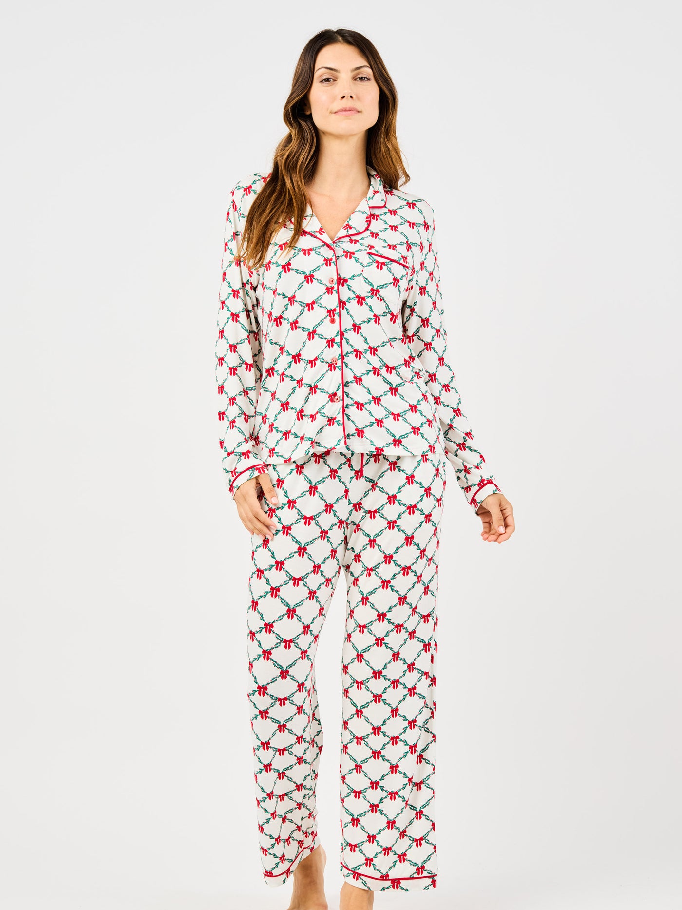 Women's Charlotte Pants Set | Holiday Trellis