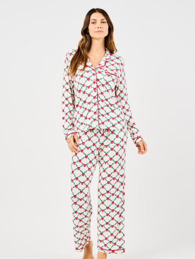 Women's Charlotte Pants Set | Holiday Trellis