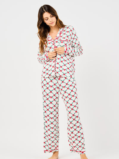 Women's Charlotte Pants Set | Holiday Trellis