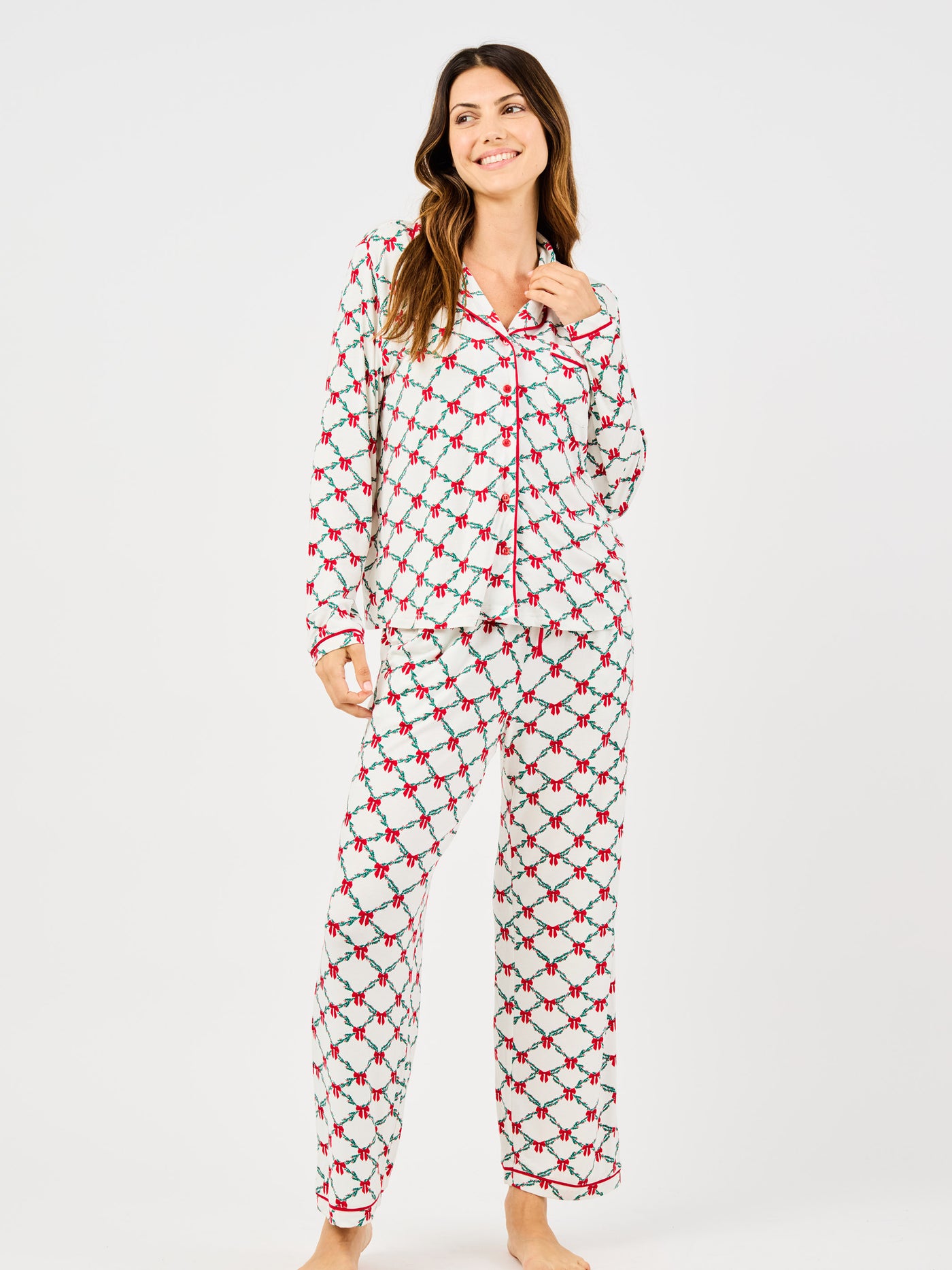 Women's Charlotte Pants Set | Holiday Trellis