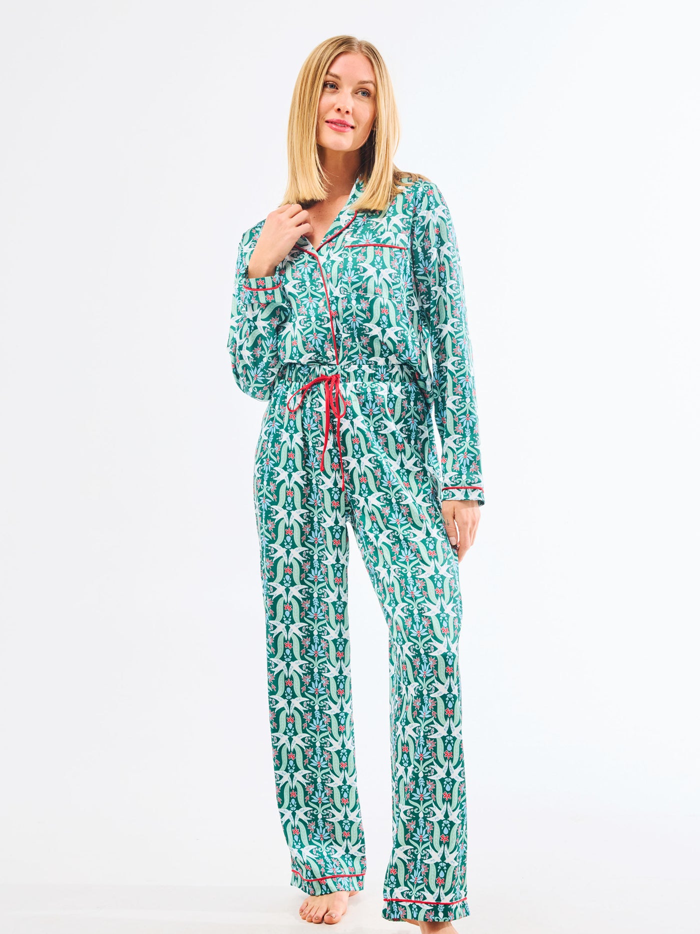 Women's Charlotte Satin Pants Set | Gossamer Wings