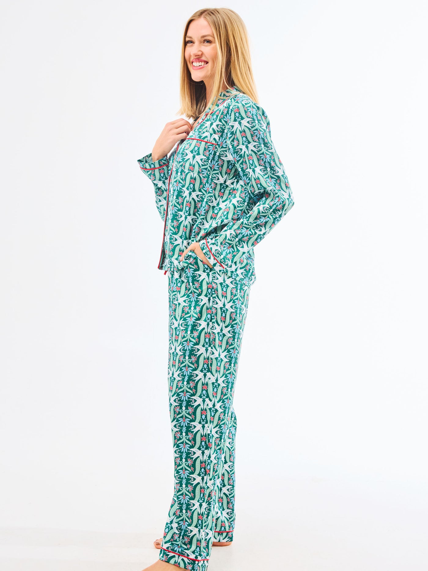 Women's Charlotte Satin Pants Set | Gossamer Wings