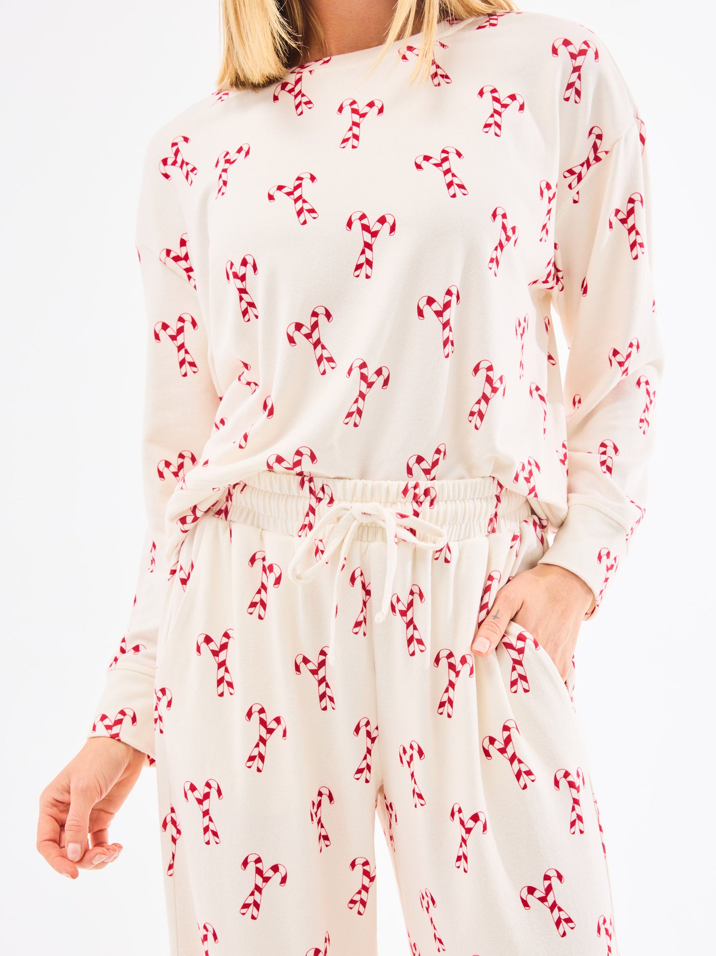 Sophie Wide Leg Pants Set | Candy Canes