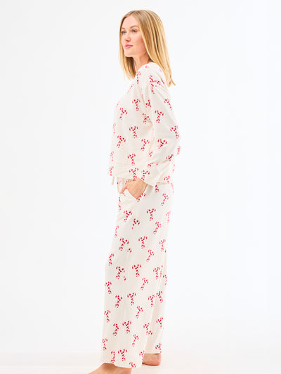 Sophie Wide Leg Pants Set | Candy Canes