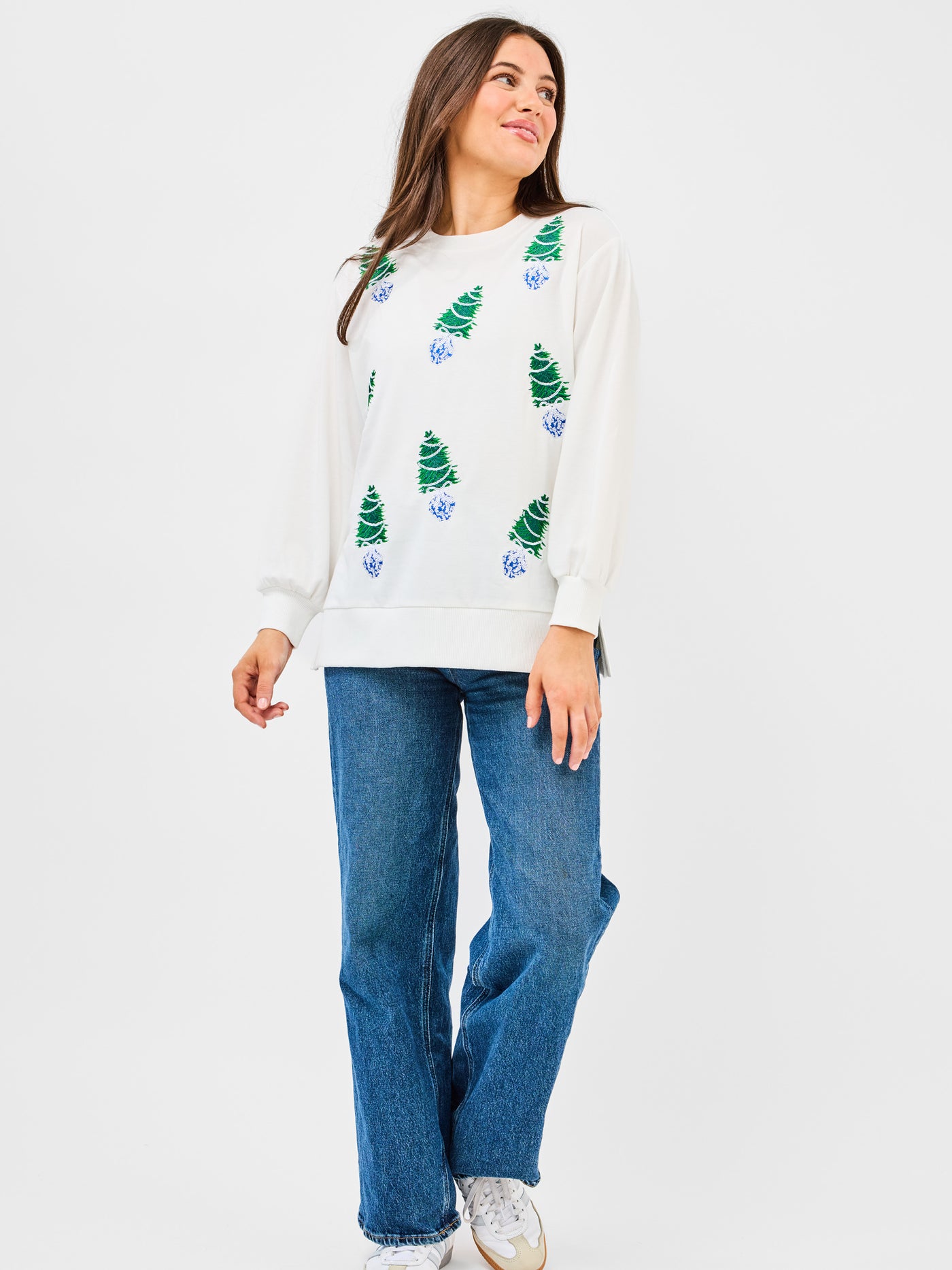 Lakelyn Sweatshirt | Blue Trees